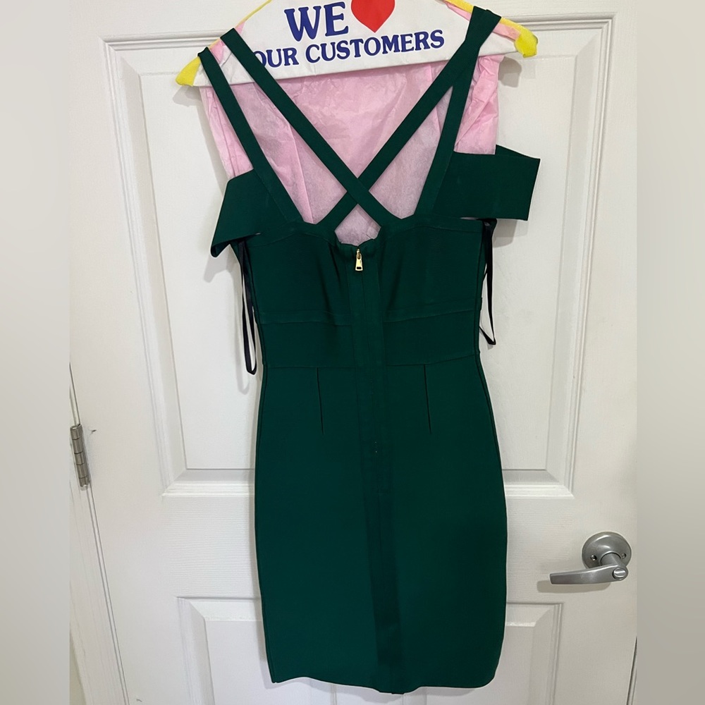 Green XS Bebe Party Dress
